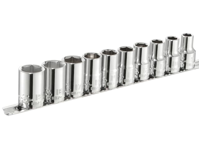 Expert 1/2in Drive Socket Set, 10 Piece