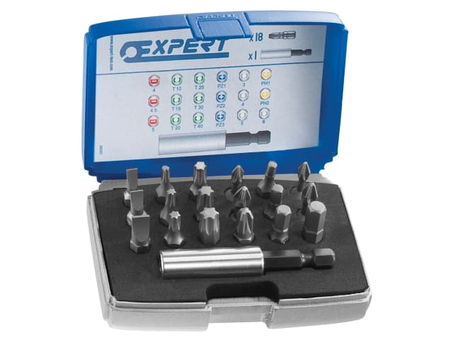 Expert E113901 1/4in Bit Set, 19 Piece