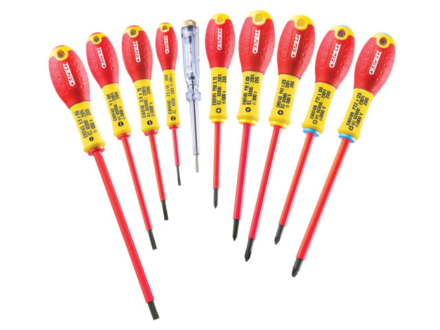 Expert E160912 Insulated Screwdriver Set,10 Piece