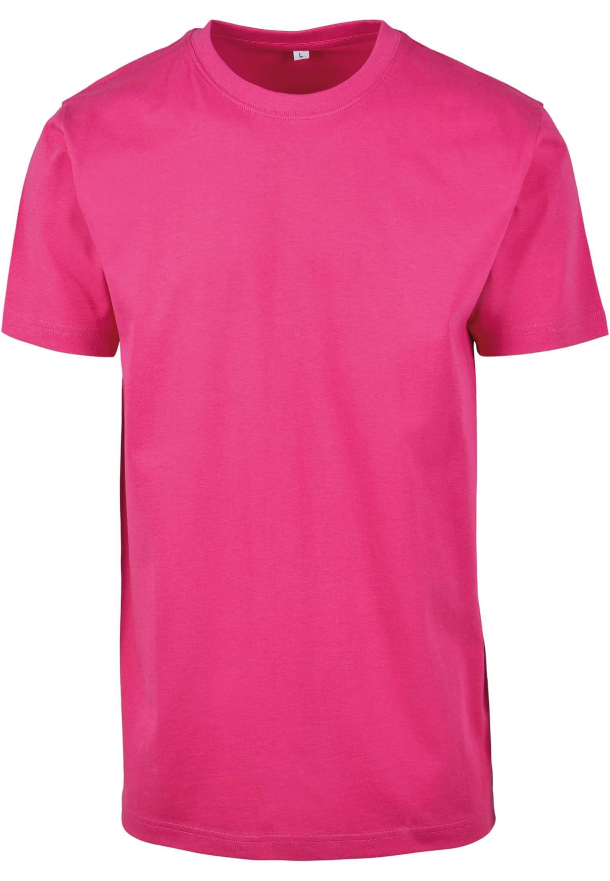 Build Your Brand T-Shirt Round-Neck - Hibiskus Pink