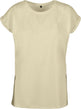 Build Your Brand Women's Extended Shoulder Tee - Soft Yellow