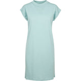 Build Your Brand Women's Turtle Extended Shoulder Dress - Bluemint