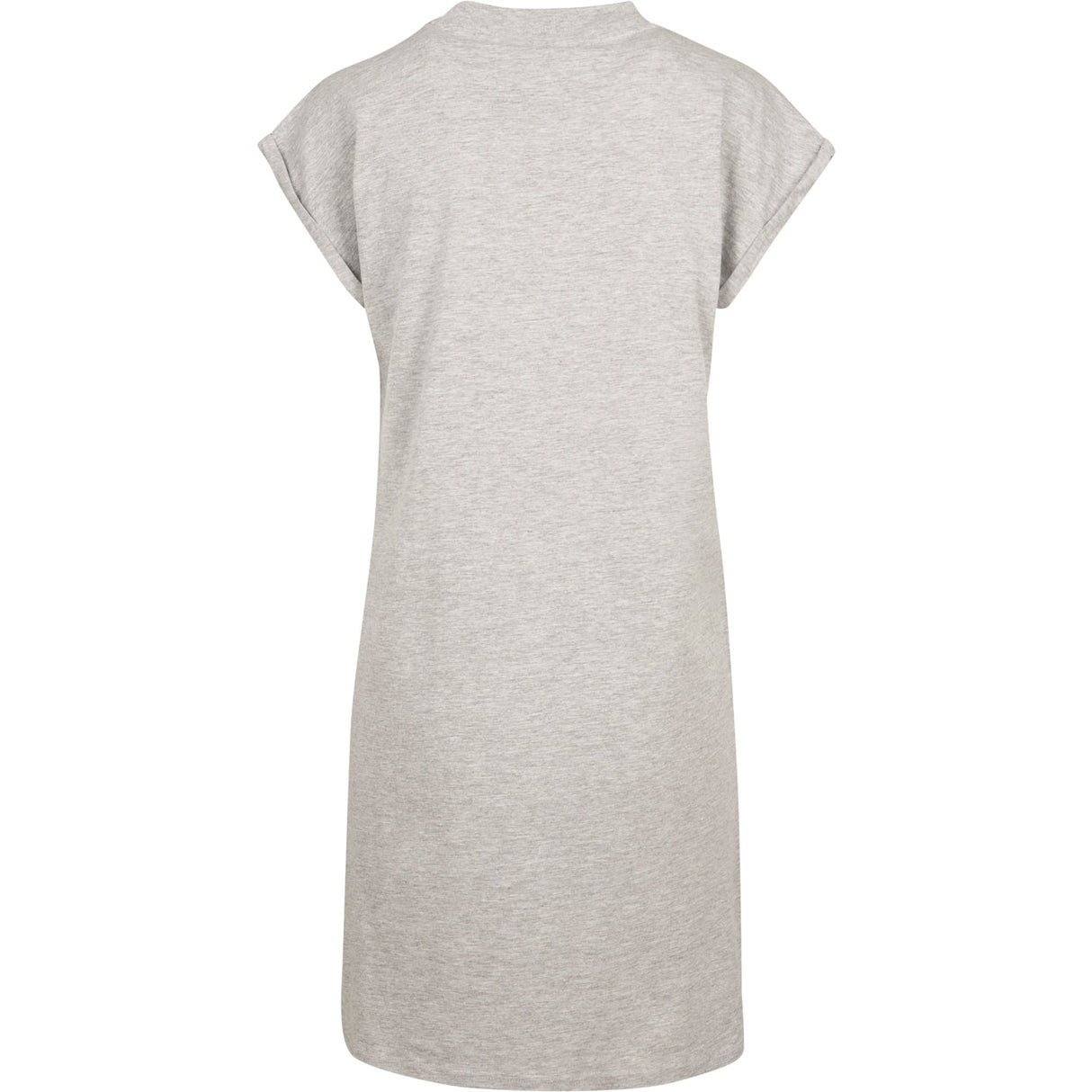 Build Your Brand Women's Turtle Extended Shoulder Dress - Heather Grey