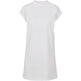 Build Your Brand Women's Turtle Extended Shoulder Dress - White