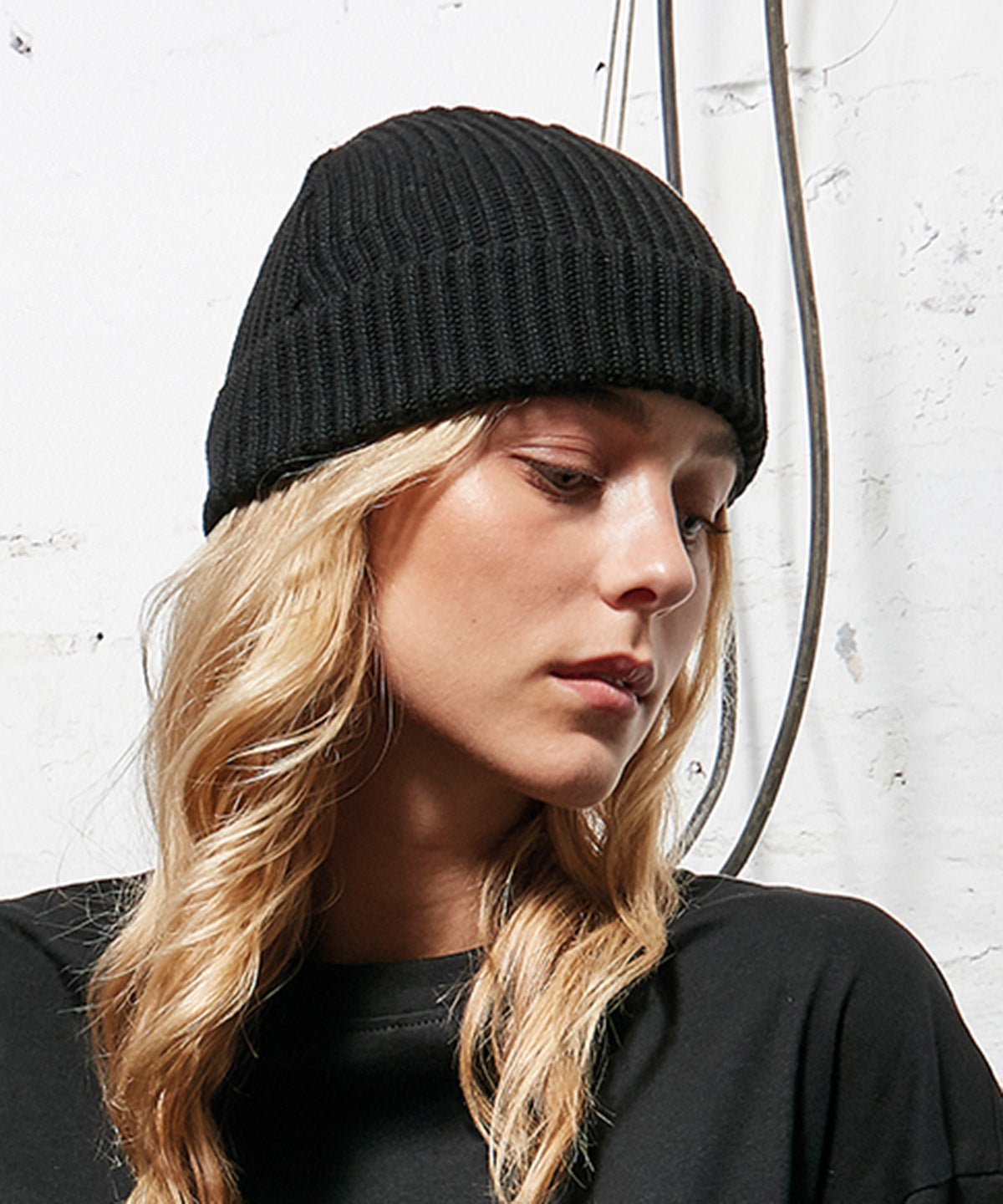 Build Your Brand Recycled Yarn Fisherman Beanie