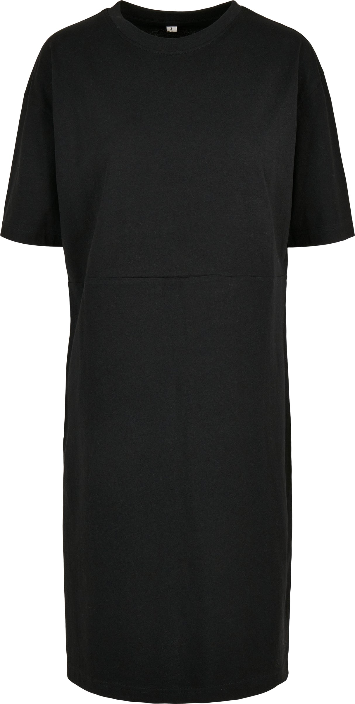 Build Your Brand Women's Organic Oversizes Slit Tee Dress