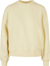 Build Your Brand Women's Oversized Crew Neck Sweatshirt