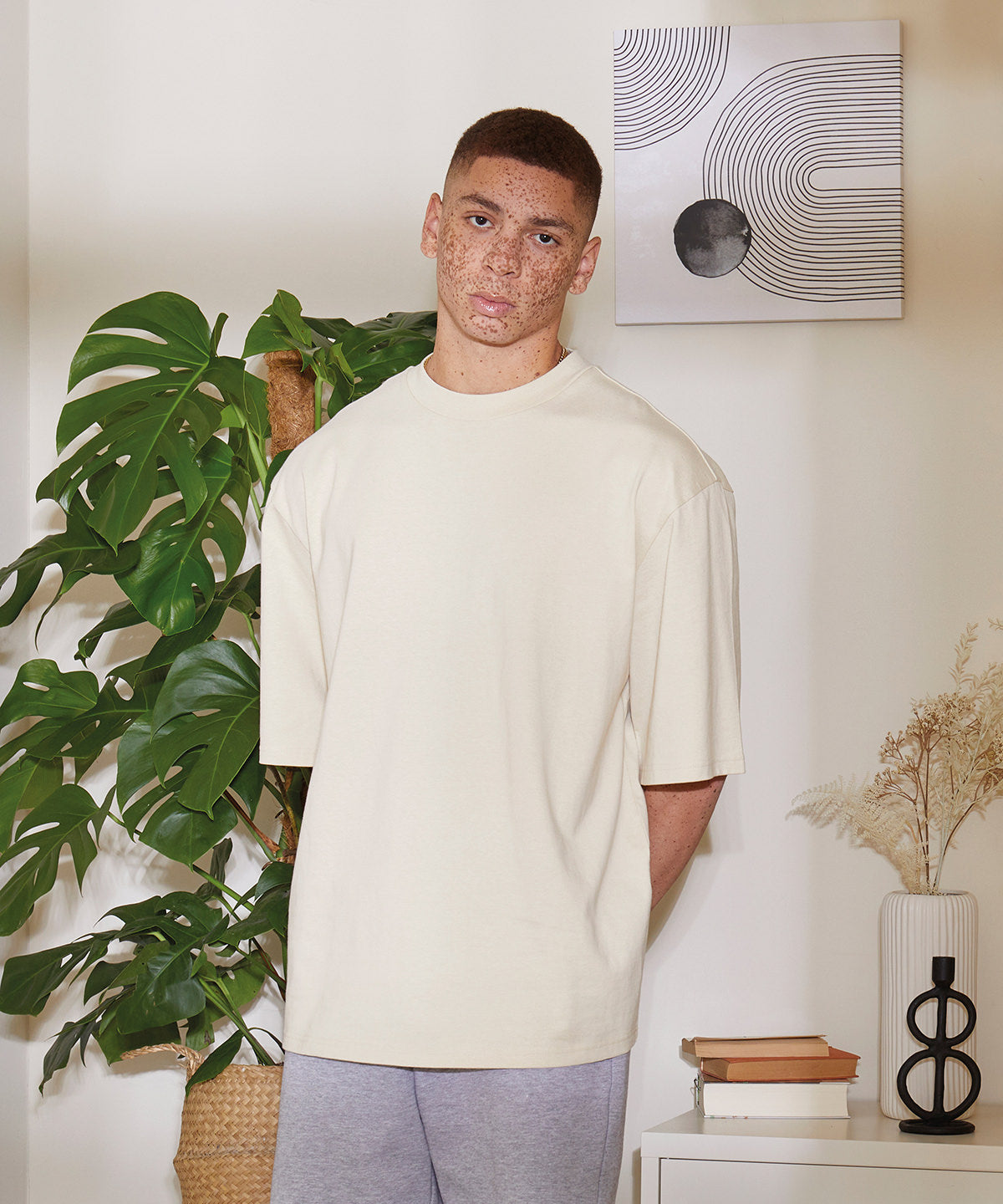 Build Your Brand Oversized Sleeve Tee