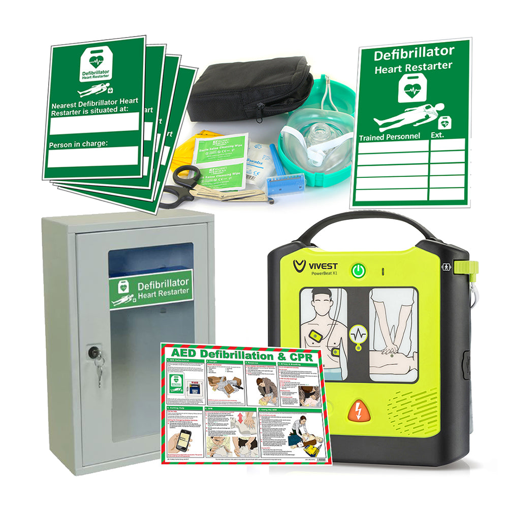 Beeswift Vivest Power Beat Semi-Auto Defibrillator Indoor Cabinet Package