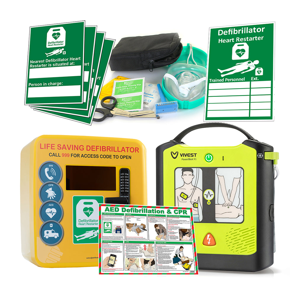 Beeswift Vivest Power Beat Semi-Auto Defibrillator Outdoor Cabinet Package