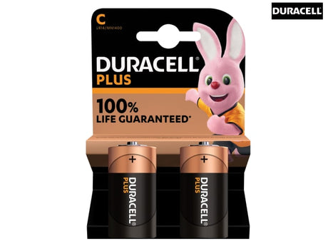 Duracell C Cell Plus Power +100% Batteries (Pack 2)