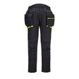 Portwest DX4 Detachable Holster Pocket Softshell Trousers #colour_black