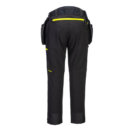 Portwest DX4 Detachable Holster Pocket Softshell Trousers #colour_black