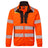 Portwest DX4 Hi-Vis Funnel Neck Sweatshirt #colour_orange-black