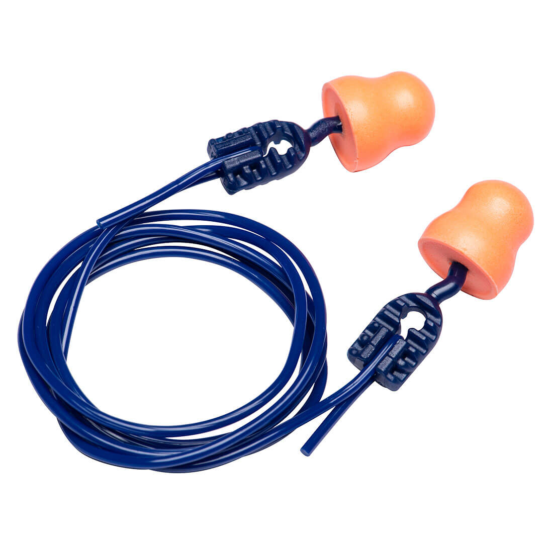 Portwest Easy Fit PU Ear Plugs Corded (200 Pairs) #colour_orange