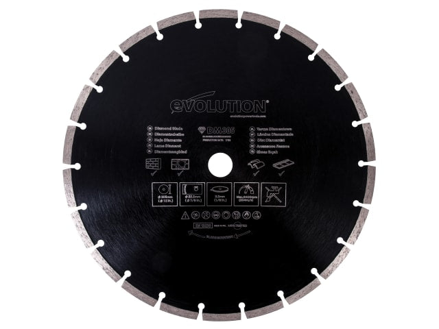 Evolution RAGE® Diamond Blade, Segmented Rim 305 x 22.2mm