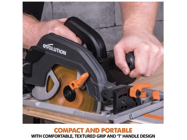 Evolution R185CCSX+ Circular Track Saw 185mm 1600W 110V