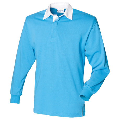 Front Row Long Sleeve Plain Rugby Shirt