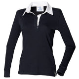 Front Row Women's Long Sleeve Plain Rugby Shirt