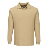 Portwest Flame Resistant Anti-Static Long Sleeve Polo Shirt