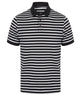 Front Row Striped Jersey Polo Shirt