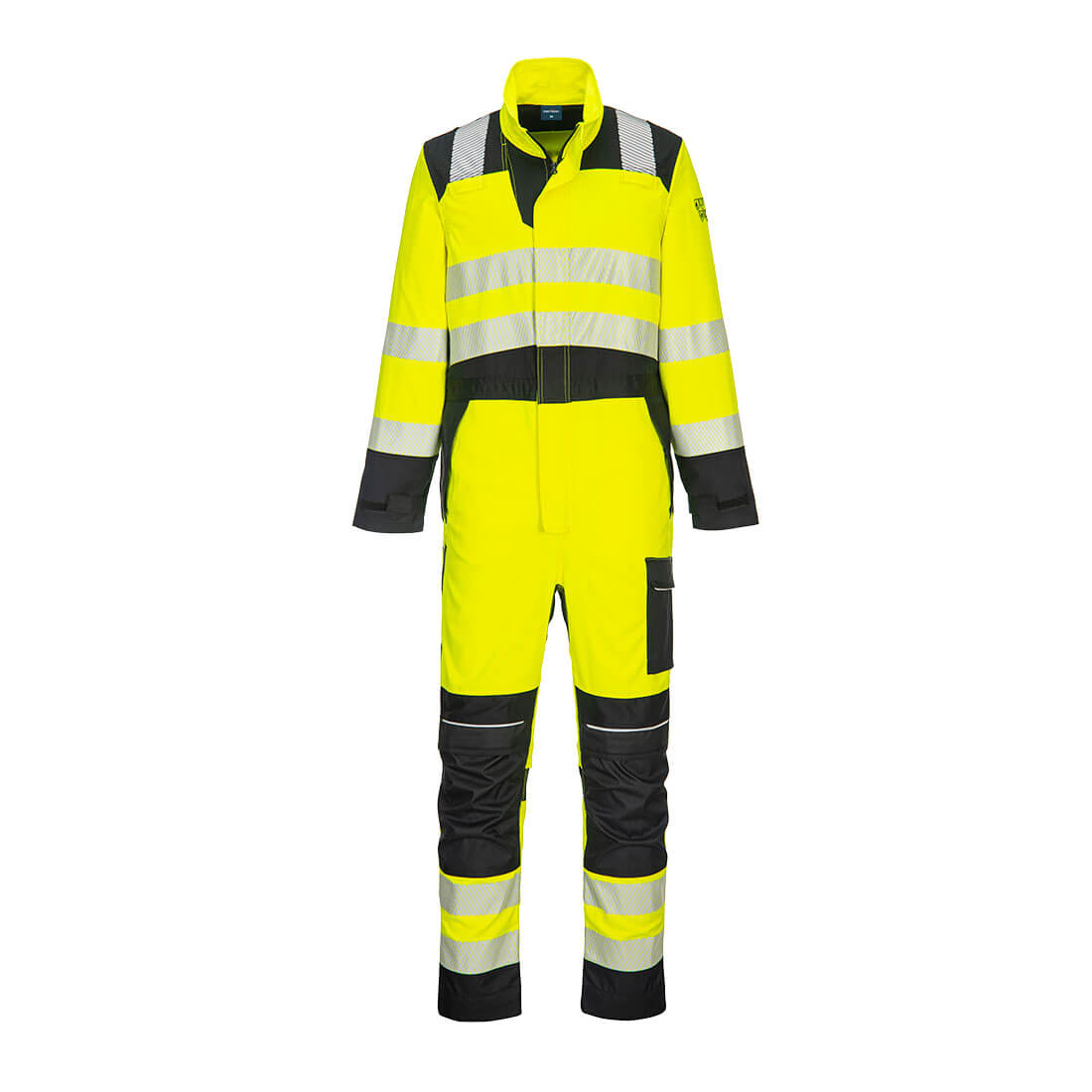 Portwest PW3 FR Hi-Vis Coverall #colour_yellow-black