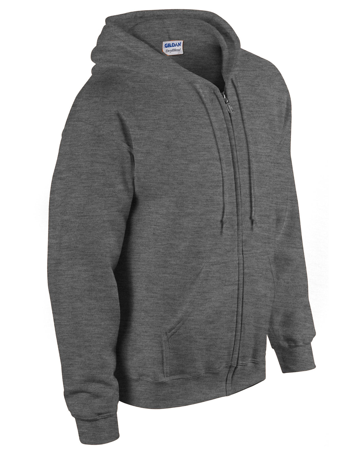 Gildan Heavy Blend Full Zip Hooded Sweatshirt - Dark Heather