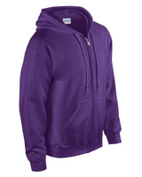 Gildan Heavy Blend Full Zip Hooded Sweatshirt - Purple