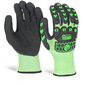 Beeswift Glovezilla Nitrile Palm Coated Hi-Vis Glove