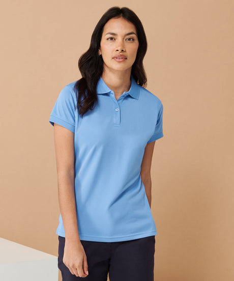 Henbury Women's Coolplus® Polo Shirt - Mid Blue