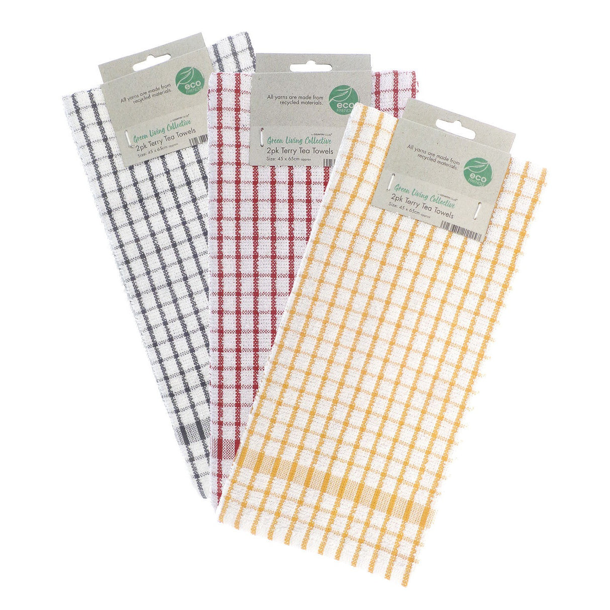 Home & Living Recycled Terry Tea Towels (2-Pack)