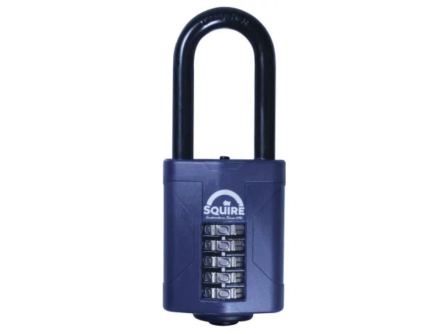 Squire CP60/2.5 Combination Padlock 5-Wheel 60mm Extra Long Shackle 63mm