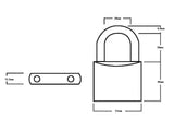 Squire LN5T Lion Brass Padlocks 5-Pin 50mm Twin Pack