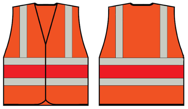 Beeswift Wceng Vest With Red Band
