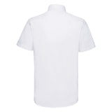 Russell Collection Short Sleeve Easycare Tailored Oxford Shirt