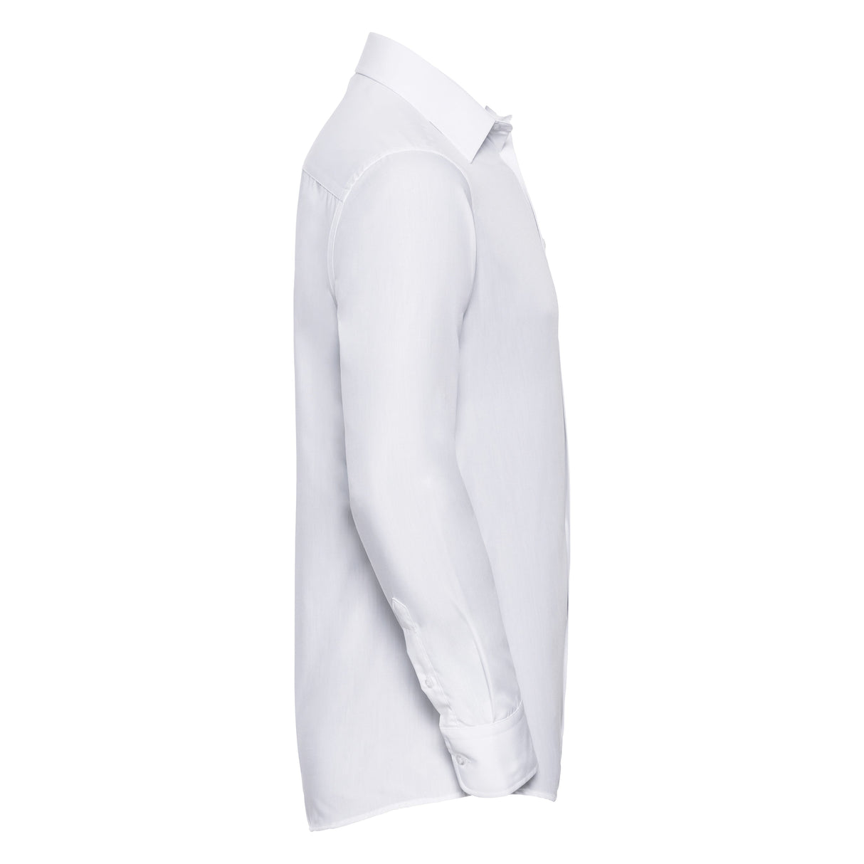 Russell Collection Long Sleeve Polycotton Easycare Fitted Poplin Shirt