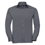 Russell Collection Long Sleeve Polycotton Easycare Poplin Shirt