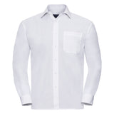 Russell Collection Long Sleeve Polycotton Easycare Poplin Shirt