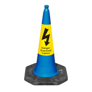 JSP Dominator Traffic Cone - Yellow Danger Overhead Cables