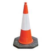 JSP Dominator 1m Road Traffic Cone with Sealbrite Sleeve