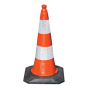 JSP Navigator 75cm Traffic Cone with Twin Sealbrite Sleeve