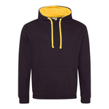 Awdis Just Hoods Varsity Hoodie - Jet Black/Gold*