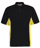 Kustom Kit Track Polo (Classic Fit) - Black/Yellow/White