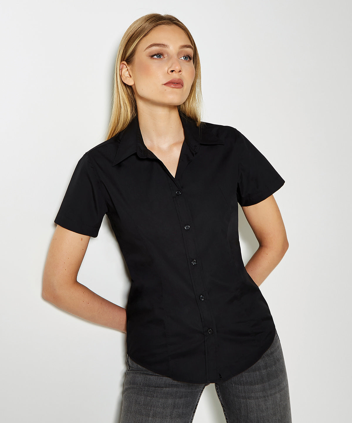 Kustom Kit Women's Workforce Blouse Short-Sleeved (Classic Fit)