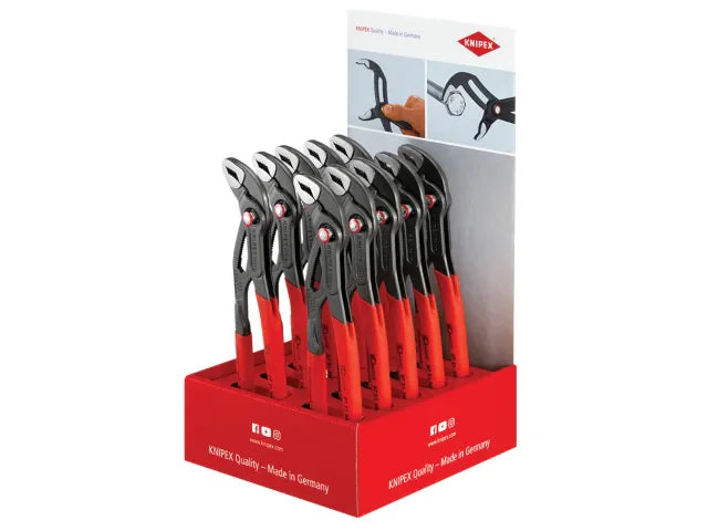 Knipex Knipex Cobra® Quickset Waterpump Pliers Counter Display (10 x KPX8721250)