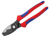 Knipex Cable Shears with Twin Cutting Edge Multi-Component Grip 200mm