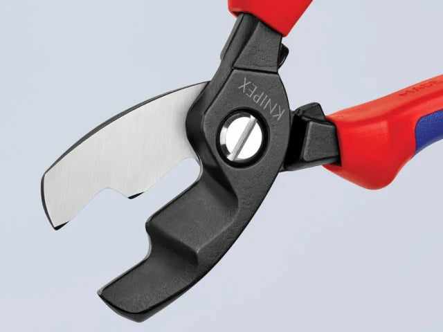 Knipex Cable Shears with Twin Cutting Edge Multi-Component Grip 200mm