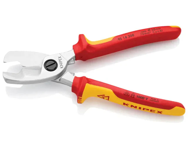 Knipex VDE Cable Shears with Twin Cutting Edge 200mm