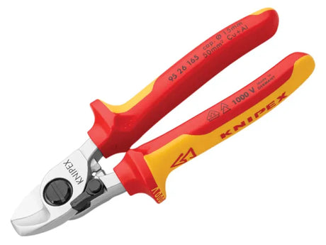 Knipex VDE Cable Shears with Return Spring 165mm