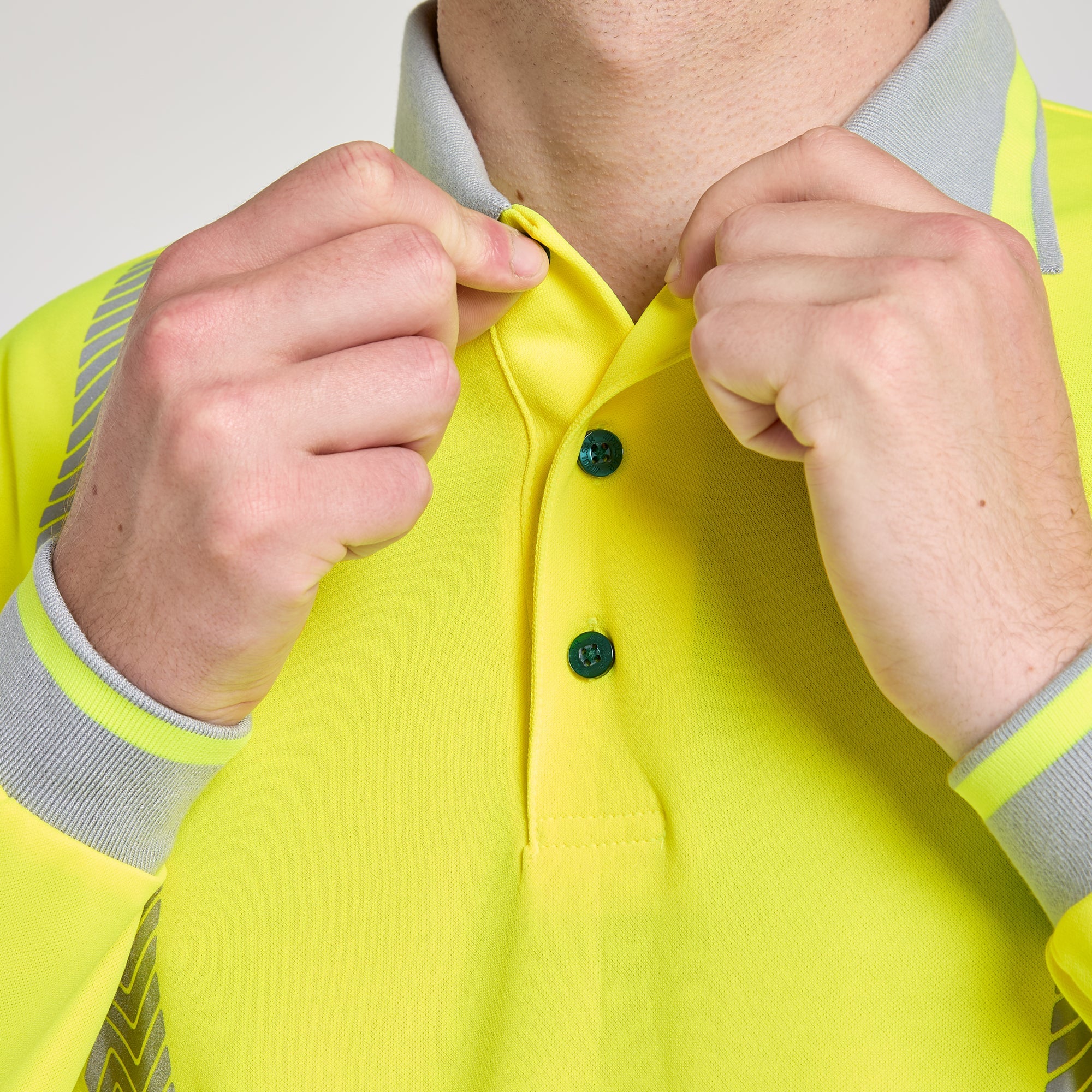 Pulsar Long Sleeve Polo Shirt Yellow - Bamboo Content